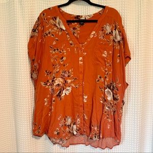 Torrid Floral Blouse